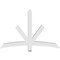 Ekena Millwork Alberta Architectural Grade PVC Gable Bracket, 60"W x 40"H x 4"D x 4"F, 16/12 Pitch GBP060X40X0404ALB00 - alternate 3